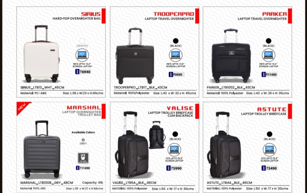 Hard-Top and Laptop backpack 